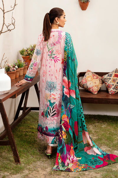 Ramsha 3 Piece Stitched Embroidered lawn Suit - L-1204