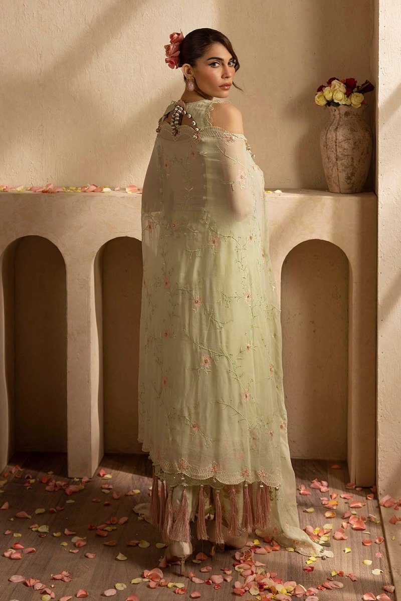 Gul Ahmed 3 Piece Unstitched Embroidered Chiffon Suit With Embroidered Chiffon Dupatta LE-52018