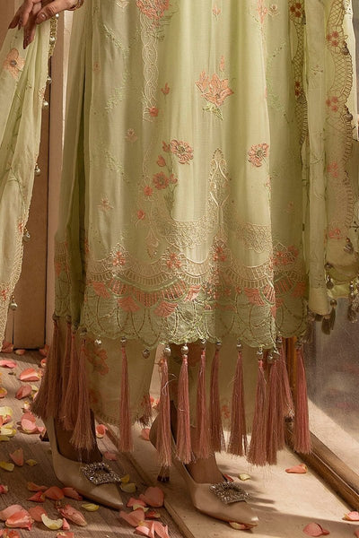 Gul Ahmed 3 Piece Unstitched Embroidered Chiffon Suit With Embroidered Chiffon Dupatta LE-52018