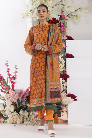 Lakhany 03 Piece Unstitched Komal Printed Lawn Suit - LG-AM-0036-B