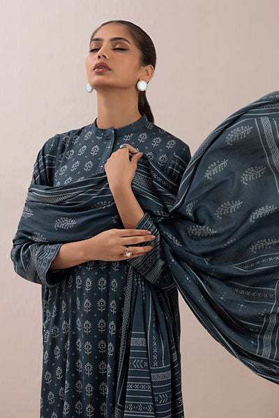 Lakhany 3 Piece Stitched Pashmina Prints Suit LG-AM-0070