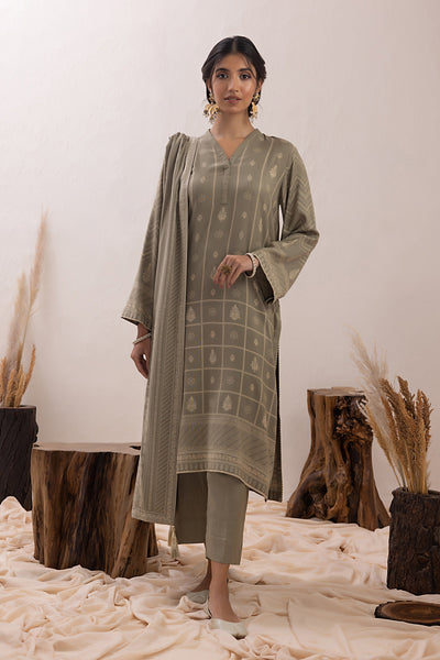 Lakhany 3 Piece Stitched Pashmina Prints Suit LG-AM-0071