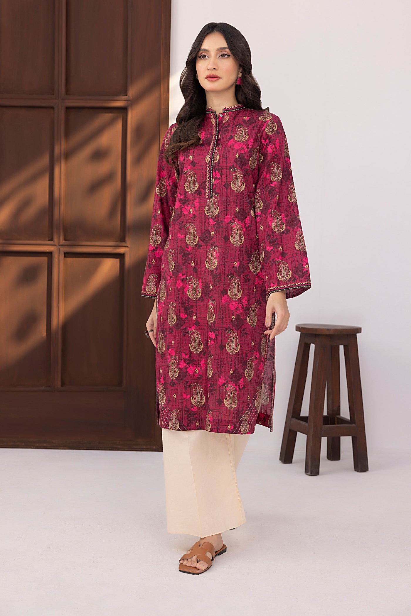 Lakhany 01 Piece Ready to Wear Printed Cambric Shirt - LG-AM-0066