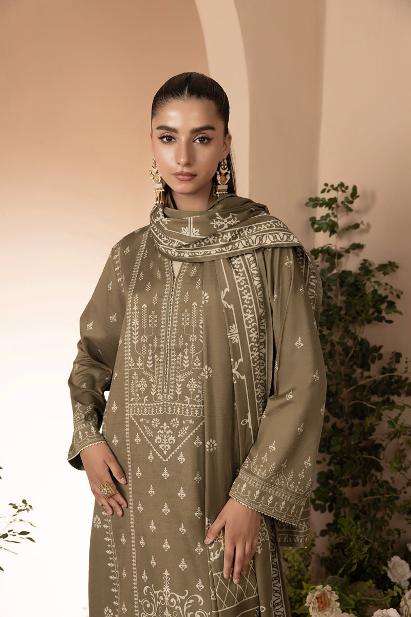 Lakhany 03 Piece Unstitched Printed Marina Suit - LG-AR-0026-C