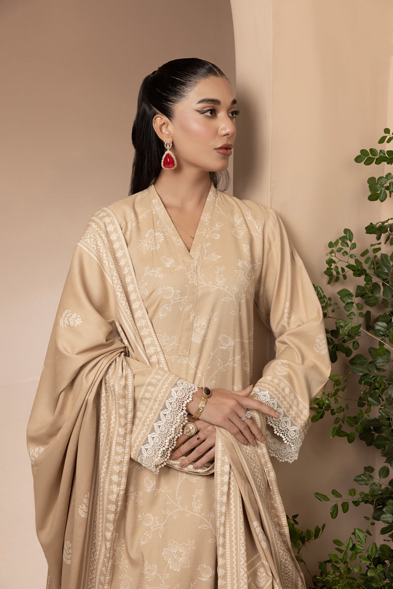 Lakhany 03 Piece Unstitched Printed Marina Suit - LG-AR-0038-A