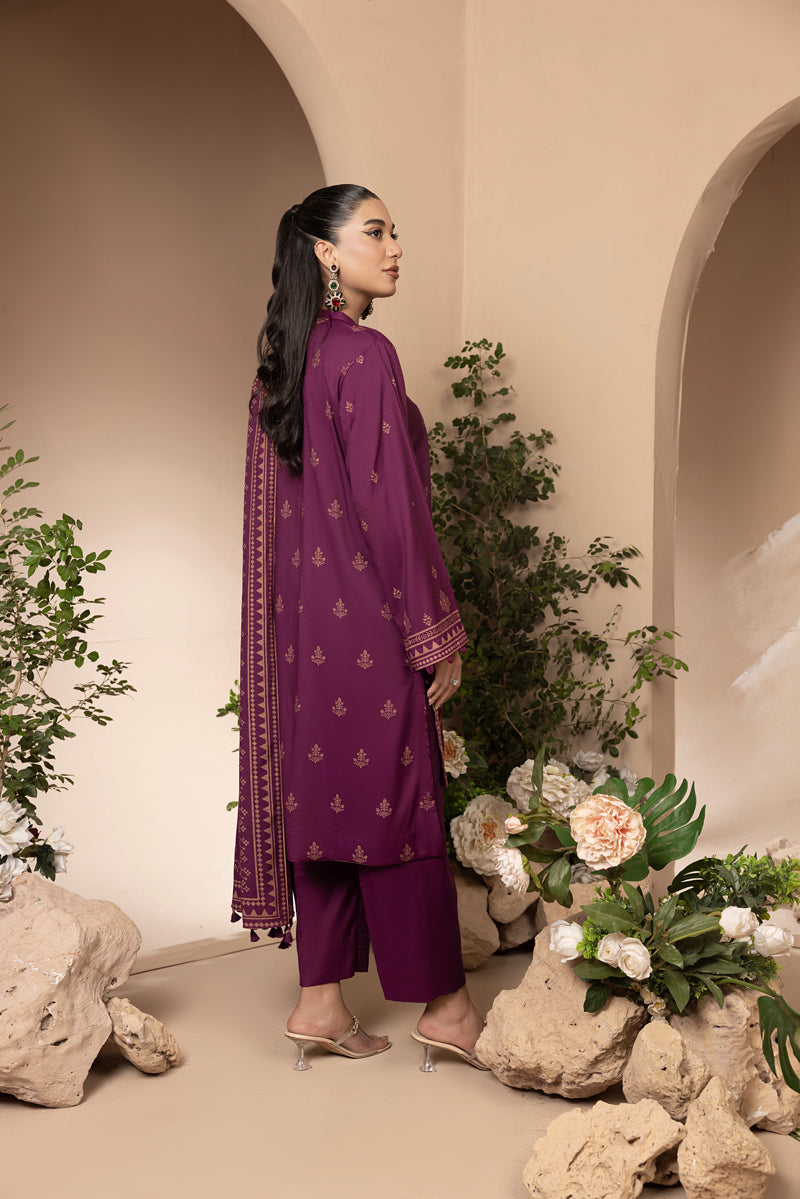 Lakhany 03 Piece Unstitched Printed Marina Suit - LG-AR-0038-C