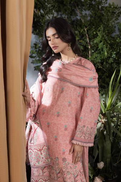 Lakhany 03 Piece Unstitched Digital Printed Textured Karandi Suit - LG-AR-0070