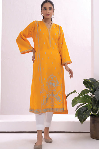 Lakhany 01 Piece Ready to Wear Dyed Embroidered Shirt - LG-IZ-0080