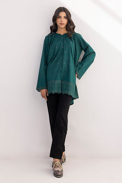 Lakhany 01 Piece Ready to Wear Dyed Embroidered Shirt - LG-IZ-0107