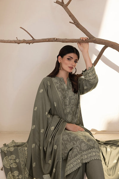 Lakhany 03 Piece Unstitched Pashmina Printed Suit - LG-IZ-0268-C