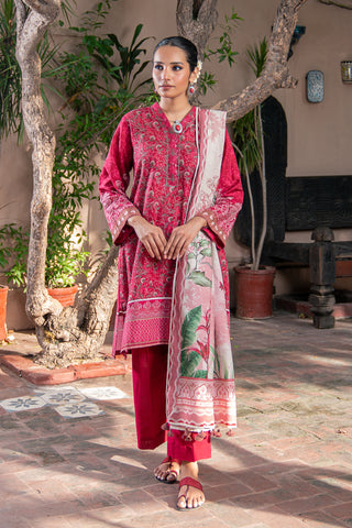 Lakhany 03 Piece Unstitched Dastan Printed Khaddar Suit - LG-MB-0013