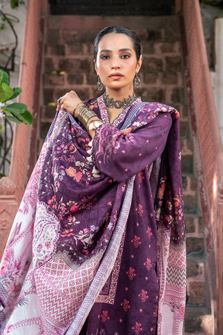 Lakhany 03 Piece Unstitched Dastan Printed Khaddar Suit - LG-RL-0078