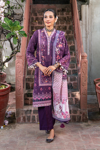 Lakhany 03 Piece Unstitched Dastan Printed Khaddar Suit - LG-RL-0078