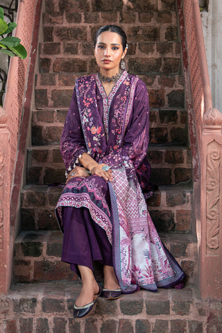 Lakhany 03 Piece Unstitched Dastan Printed Khaddar Suit - LG-RL-0078