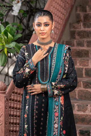 Lakhany 03 Piece Unstitched Dastan Printed Khaddar Suit - LG-RL-0079