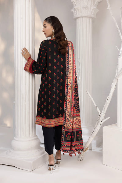 Lakhany 03 Piece Unstitched Printed Cottel Suit - LG-RL-0108