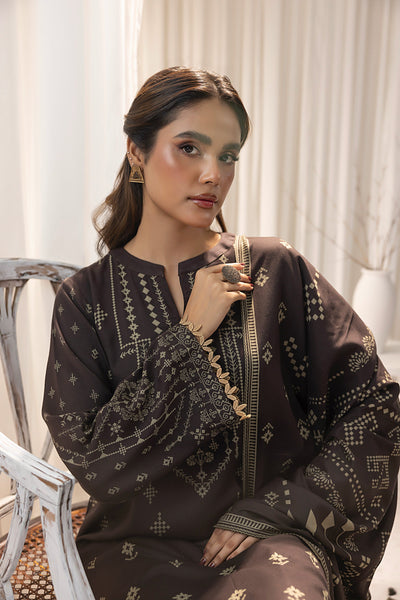 Lakhany 03 Piece Unstitched Cashmi Vool Printed Suit - LG-RL-0127-B