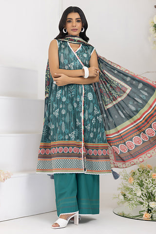 Lakhany 03 Piece Unstitched Komal Printed Lawn Suit - LG-RM-0002-A