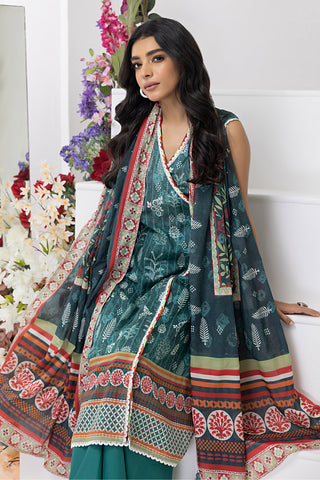 Lakhany 03 Piece Unstitched Komal Printed Lawn Suit - LG-RM-0002-A