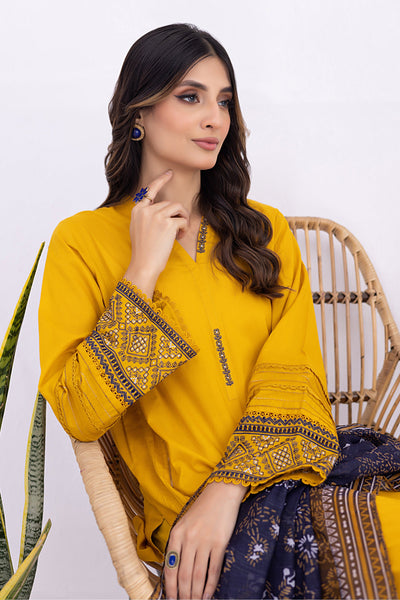 Lakhany 03 Piece Ready to Wear Dyed Embroidered Suit - LG-SK-0042