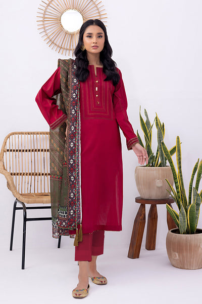 Lakhany 03 Piece Ready to Wear Dyed Embroidered Suit - LG-SK-0043
