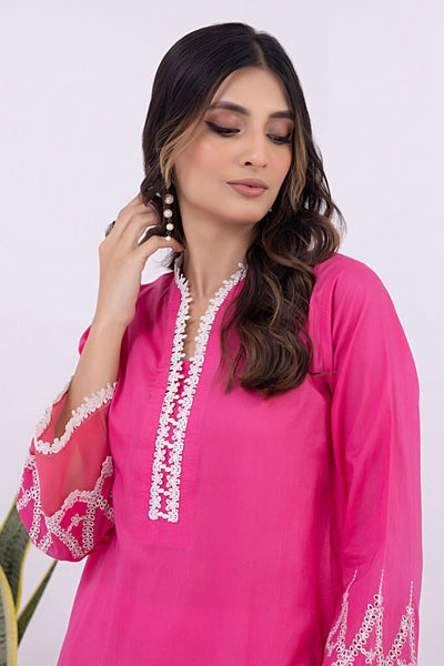 Lakhany 01 Piece Ready to Wear Dyed Embroidered Shirt - LG-SK-0065