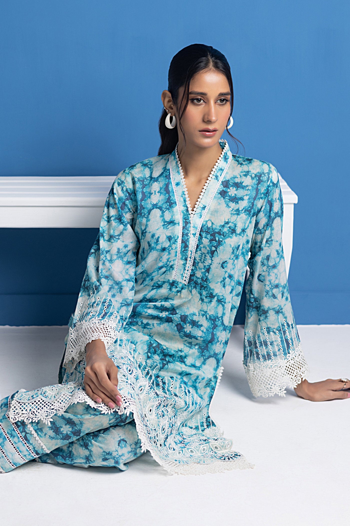 Lakhany 02 Piece Ready to Wear Embroidered Shirt & Trouser - LG-SK-0074