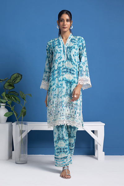 Lakhany 02 Piece Ready to Wear Embroidered Shirt & Trouser - LG-SK-0074