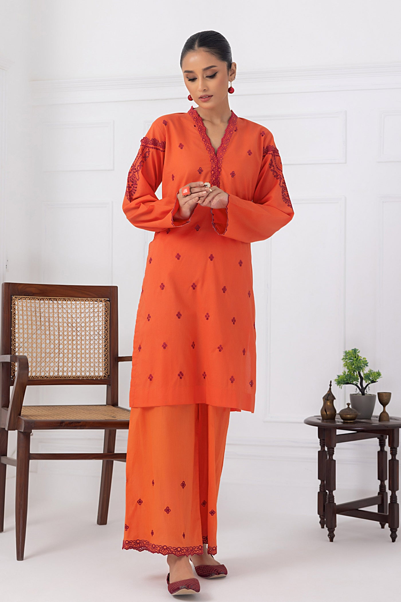 Lakhany 02 Piece Ready to Wear Embroidered Shirt & Trouser - LG-SK-0079