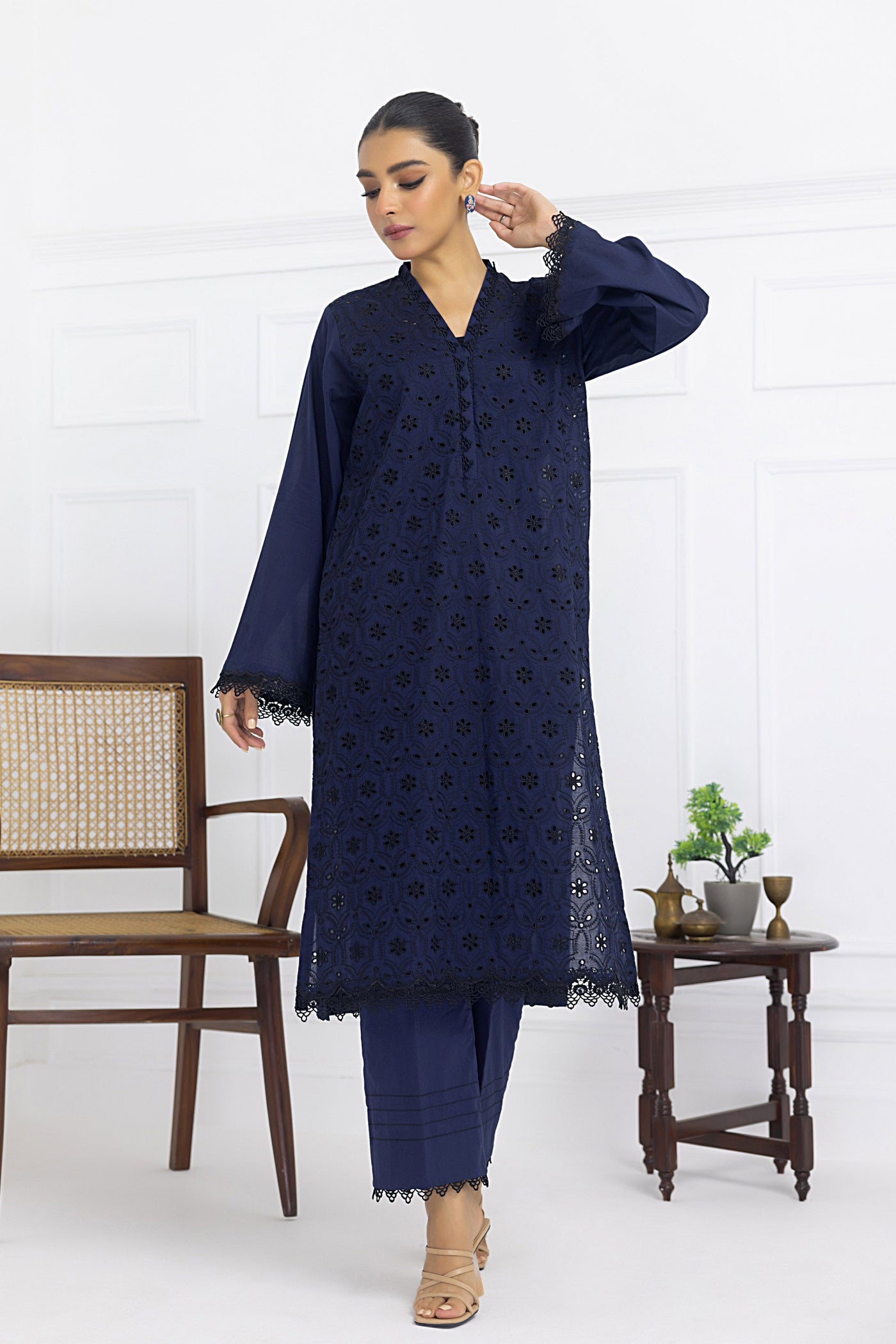 Lakhany 02 Piece Ready to Wear Embroidered Shirt & Trouser - LG-SK-0087