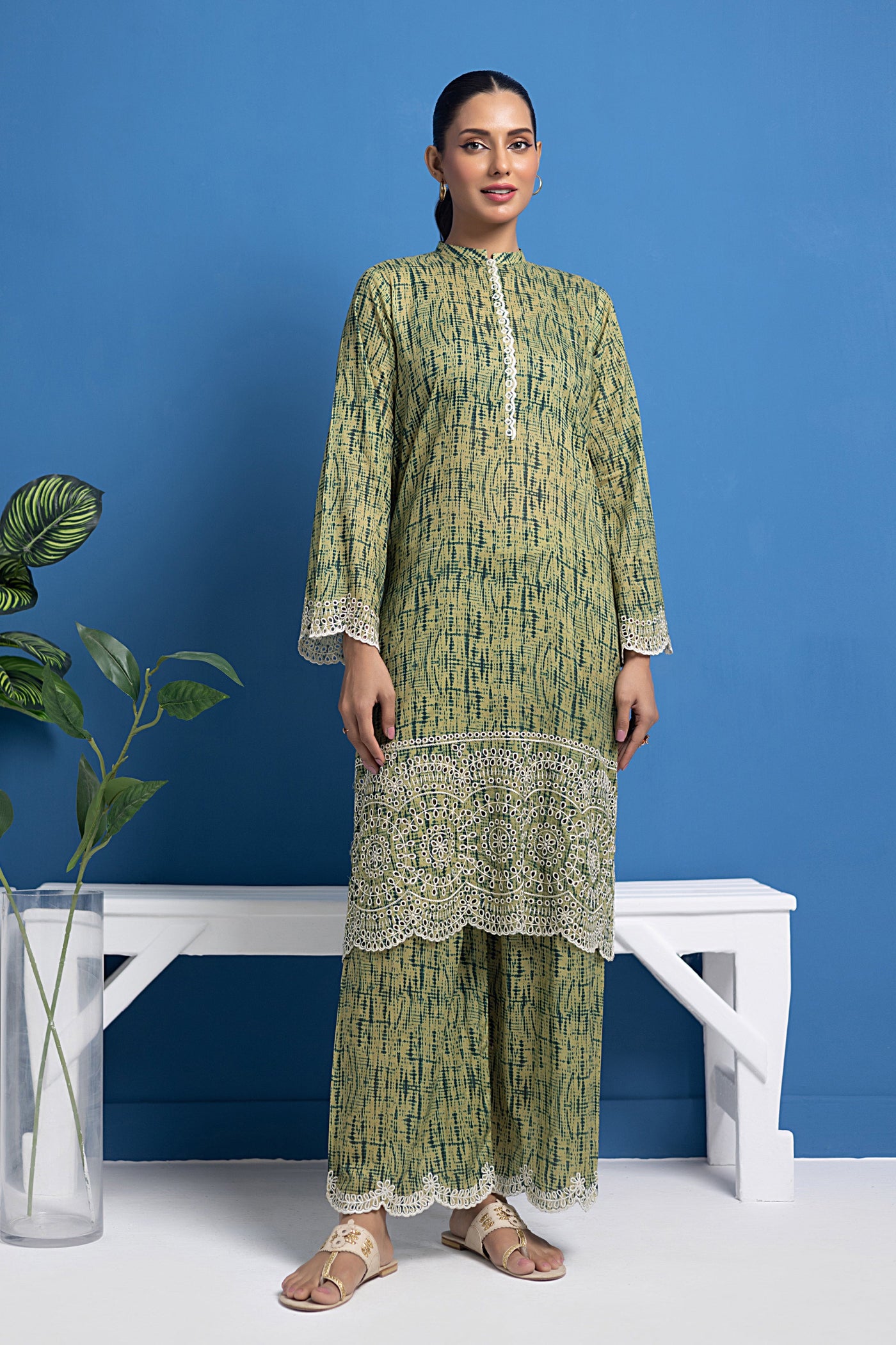 Lakhany 02 Piece Ready to Wear Embroidered Shirt & Trouser - LG-SK-0096