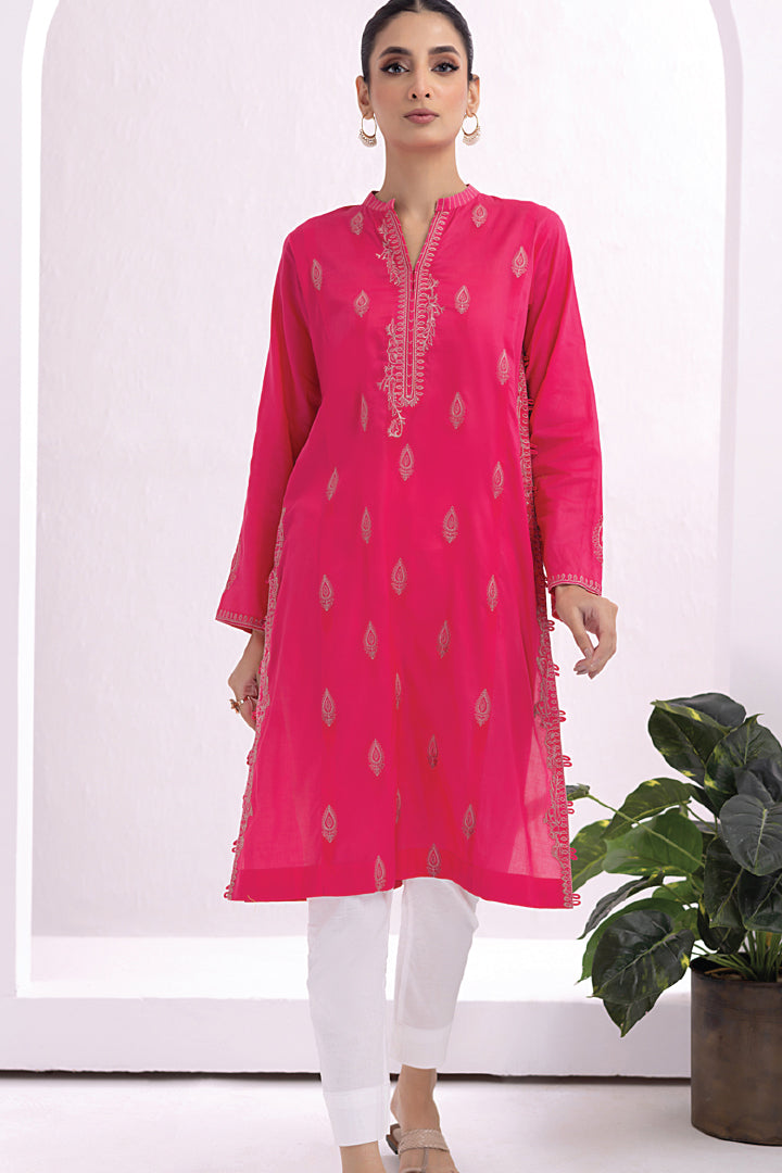 Lakhany 01 Piece Ready to Wear Dyed Embroidered Shirt - LG-SK-0122