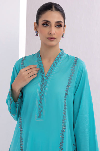 Lakhany 01 Piece Ready to Wear Dyed Embroidered Shirt - LG-SK-0123