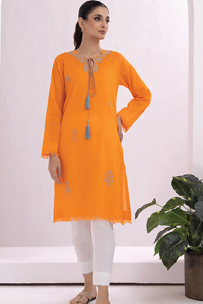 Lakhany 01 Piece Ready to Wear Dyed Embroidered Shirt - LG-SK-0124