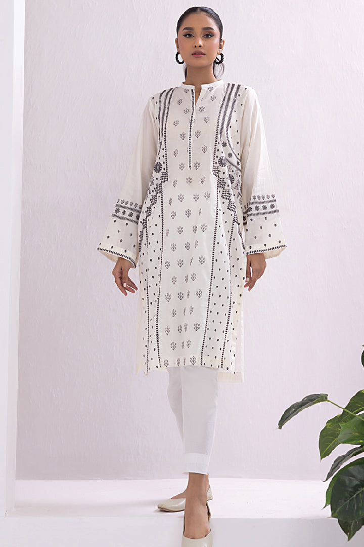 Lakhany 01 Piece Ready to Wear Dyed Embroidered Shirt - LG-SK-0130