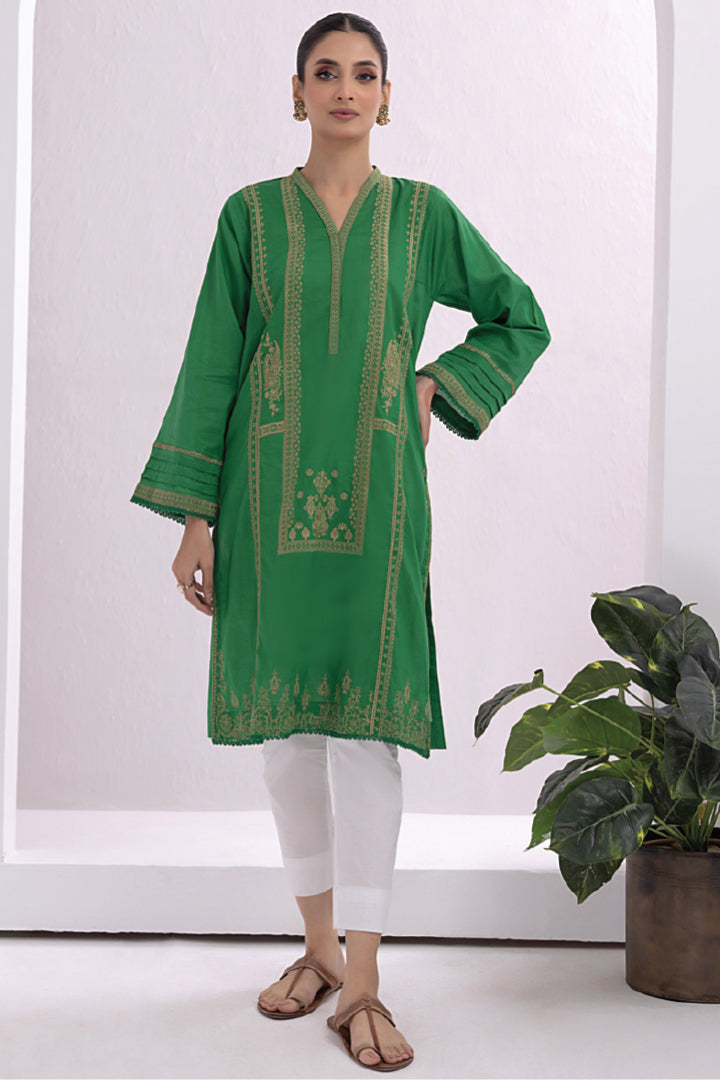 Lakhany 01 Piece Ready to Wear Dyed Embroidered Shirt - LG-SK-0137