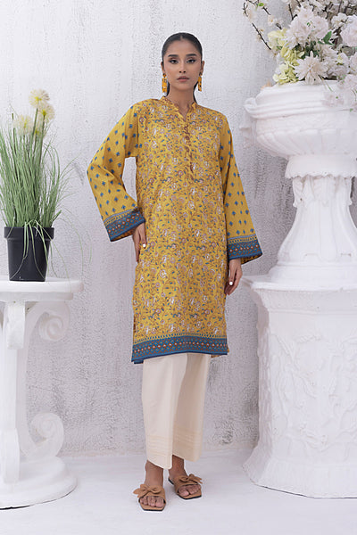 Lakhany 01 Piece Unstitched Printed Lawn Shirt - LG-SR-0202