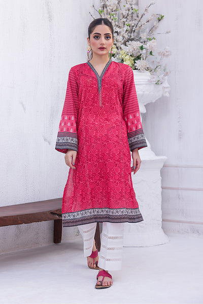 Lakhany 01 Piece Unstitched Printed Lawn Shirt - LG-SR-0203