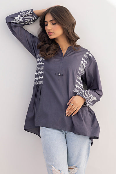 Lakhany 01 Piece Ready to Wear Dyed Embroidered Shirt - LG-UB-0011