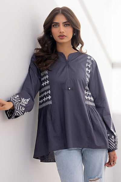 Lakhany 01 Piece Ready to Wear Dyed Embroidered Shirt - LG-UB-0011