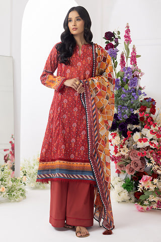 Lakhany 03 Piece Unstitched Komal Printed Lawn Suit - LG-ZH-0081-A
