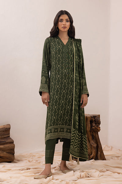 Lakhany 3 Piece Unstitched Pashmina Prints Suit LG-ZH-0094-A