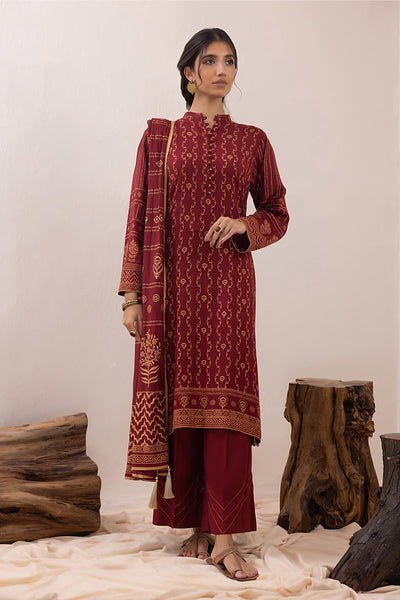 Lakhany 3 Piece Unstitched Pashmina Prints Suit LG-ZH-0094-B