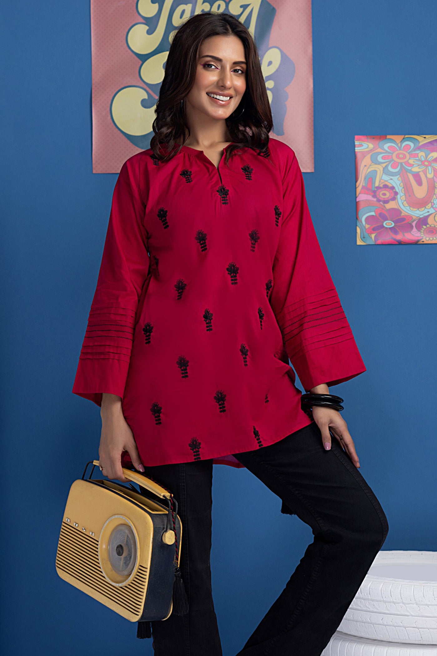 Lakhany 01 Piece Ready to Wear Embroidered Shirt - LSM-3232
