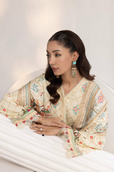 Lakhany 03 Piece Stitched Printed Cottel with Printed Jacquard Suit - LSM-3822