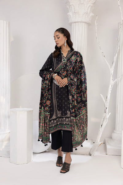 Lakhany 03 Piece Stitched Printed Cottel with Printed Jacquard Suit - LSM-3823