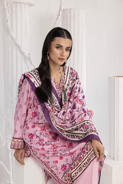 Lakhany 03 Piece Stitched Printed Cottel with Printed Jacquard Suit - LSM-3828