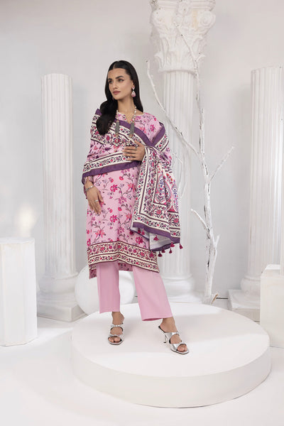 Lakhany 03 Piece Stitched Printed Cottel with Printed Jacquard Suit - LSM-3828