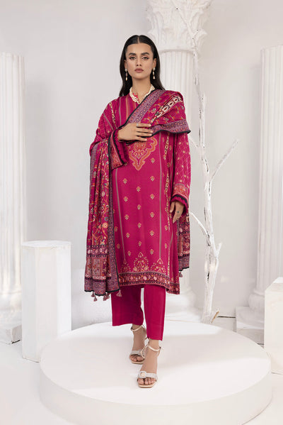 Lakhany 03 Piece Stitched Printed Cottel with Printed Jacquard Suit - LSM-3832