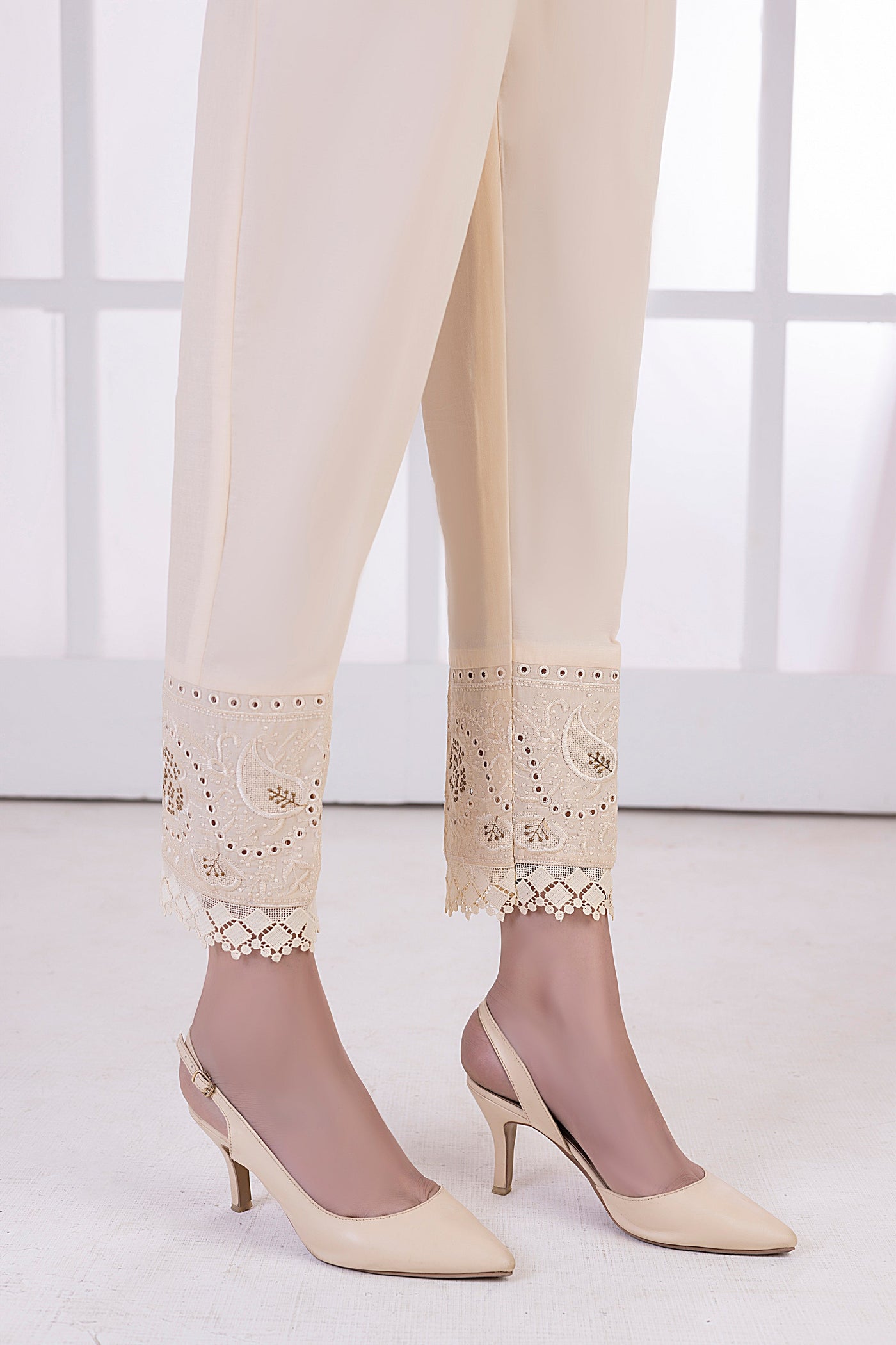 Lakhany 01 Piece Embroidered Trousers - LSM-T-3099 (BG)